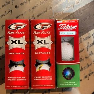 New in packaging golf balls